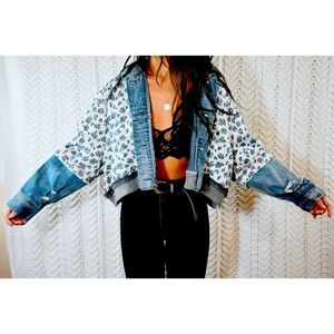 Free People Ditsy Denim Jacket